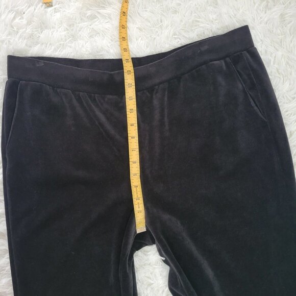 Lauren Ralph Lauren Black Velour Pants - Size 2X - Picture 7 of 13